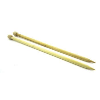 Aiguilles à tricoter : bambou, n°10, L.35cm