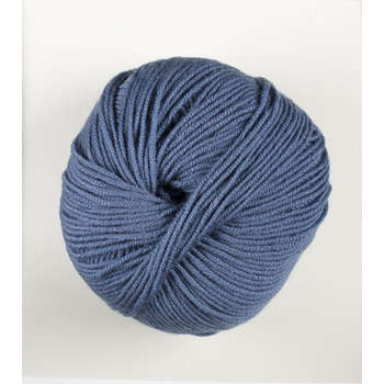 Laine Woolly 100% Merinos : bleu 50g - 075