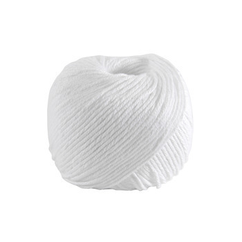 Pelote Natura coton blanc pour aiguilles n°2,5-3,5