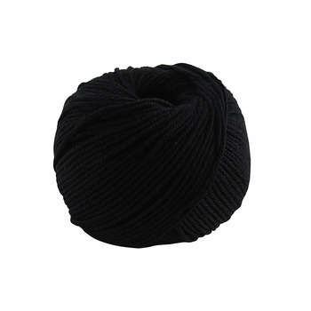 Pelote Natura coton noire pour aiguilles n°2,5-3,5