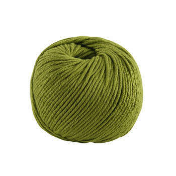 Pelote Natura coton kaki pour aiguilles n°2,5-3,5/