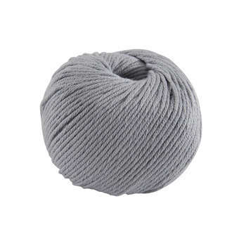 Pelote Natura coton grise pour aiguilles n°2,5-3,5