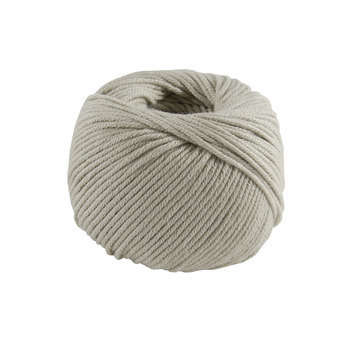 Pelote Natura coton beige pour aiguilles n°2,5-3,5