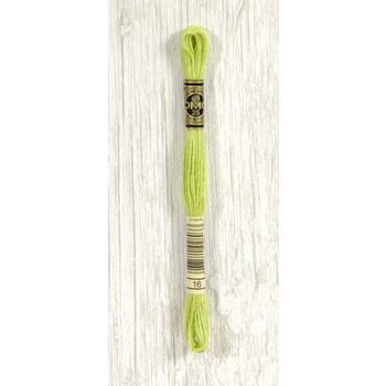 Coton mouliné spécial : chartreuse, L.8m - 16