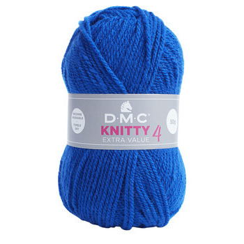 Pelote à tricoter Knitty 4 en acrylique coloris bl