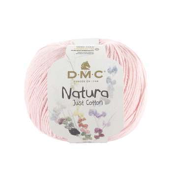 Pelote Natura fil 100 % coton coloris rose