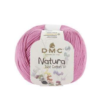 Pelote Natura fil 100 % coton coloris rose
