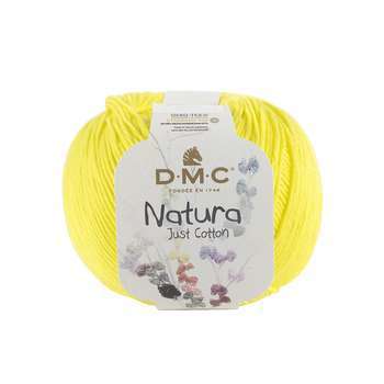 Pelote Natura fil 100 % coton coloris jaune