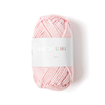 Pelote créative Ricorumi 100 % coton rose - 57,5 m