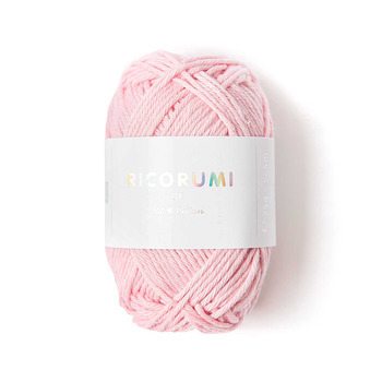 Pelote créative Ricorumi 100 % coton coloris rose