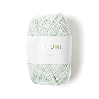 Pelote créative Ricorumi 100 % coton vert glacé -