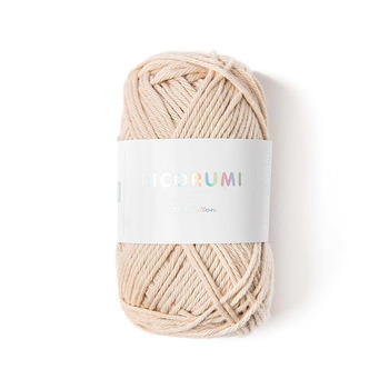 Pelote créative Ricorumi 100 % coton écru - 57,5 m
