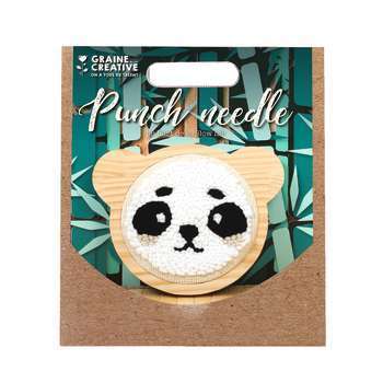 Kit Punch Needle panda D.15cm