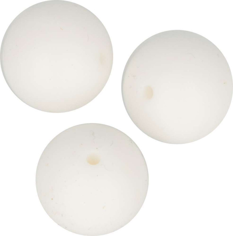Perles en silicone ronde 15mm blanc