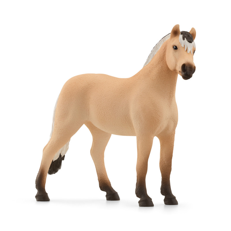 Figurine en plastique Hongre fjord L. 14. 0 l. 4.