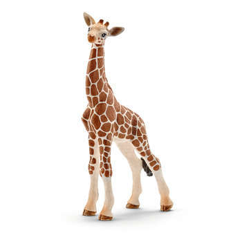 Figurine bébé girafe en plastique injecté  6,8x11