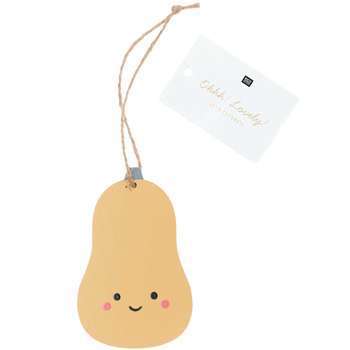 Pendentif décoratif en bois en forme de citrouille