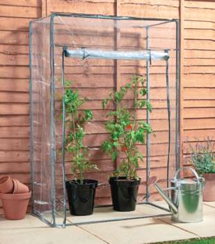 Serre de balcon pour tomates, en PVC - 1,5 m²
