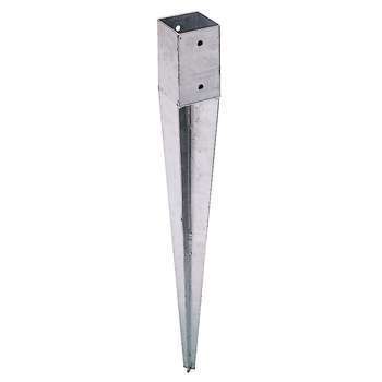 Pied poteau à planter en acier H. 75 cm