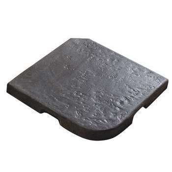 Dalle piètement parasol en pierre, anthracite L. 4
