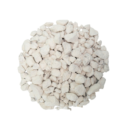 Gravillon concassé blanc calcaire 6/16mm en sac -