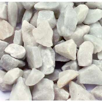 Gravier de marbre Carrare 12/18mm, blanc - 25kg