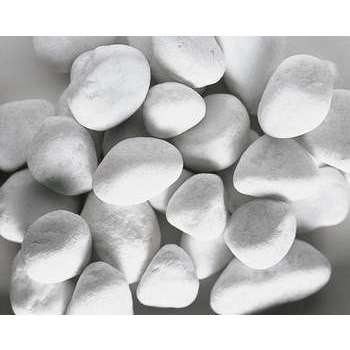 Galets de marbre Carrare 60/100mm, blanc - 25kg