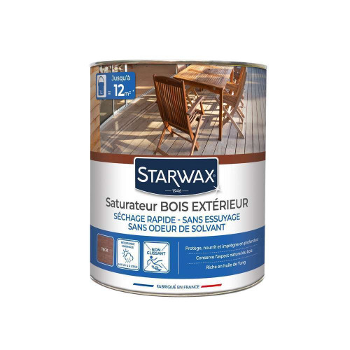 Saturateur en phase aqueuse pour bois coloris Teck