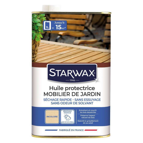 Huile protectrice pour mobilier de jardin 1 L Inco