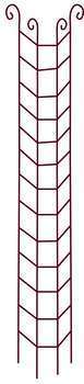 Colonne grimpante Volute, en acier H. 170 cm
