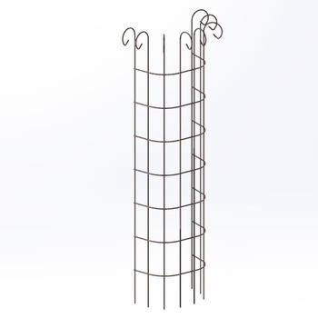 Colonne grimpante Volute, en acier H. 170 cm