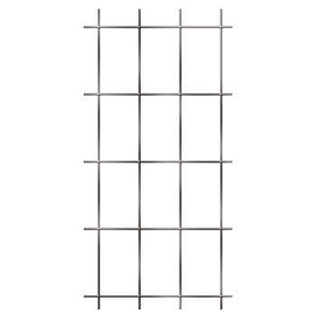 Treillage fil métal rectangle L. 75 x H. 150cm gri