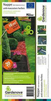 Nappe anti mauvaises herbes 1 x 10 m