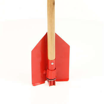 Pelle pliante : pelle acier avec manche bois