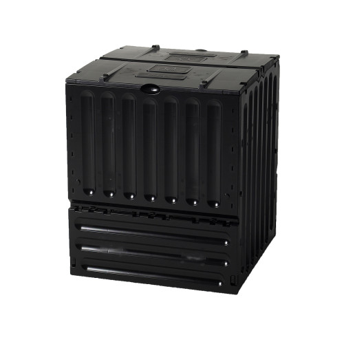 Composteur : noir, 400l, 70x70xh. 83cm