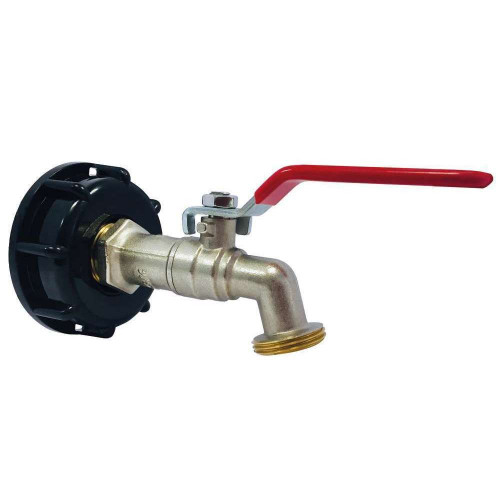 Adaptateur plastique de cuve avec robinet laiton -