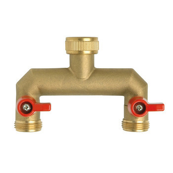 Nez de robinet laiton sélecteur 2 circuits droit M