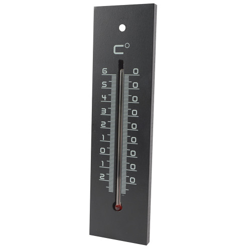 Thermomètre médium noir h 22 cm