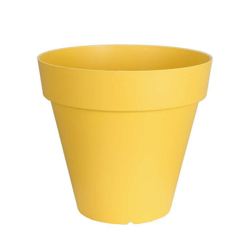 Pot Soleilla rond D.25 cm jaune