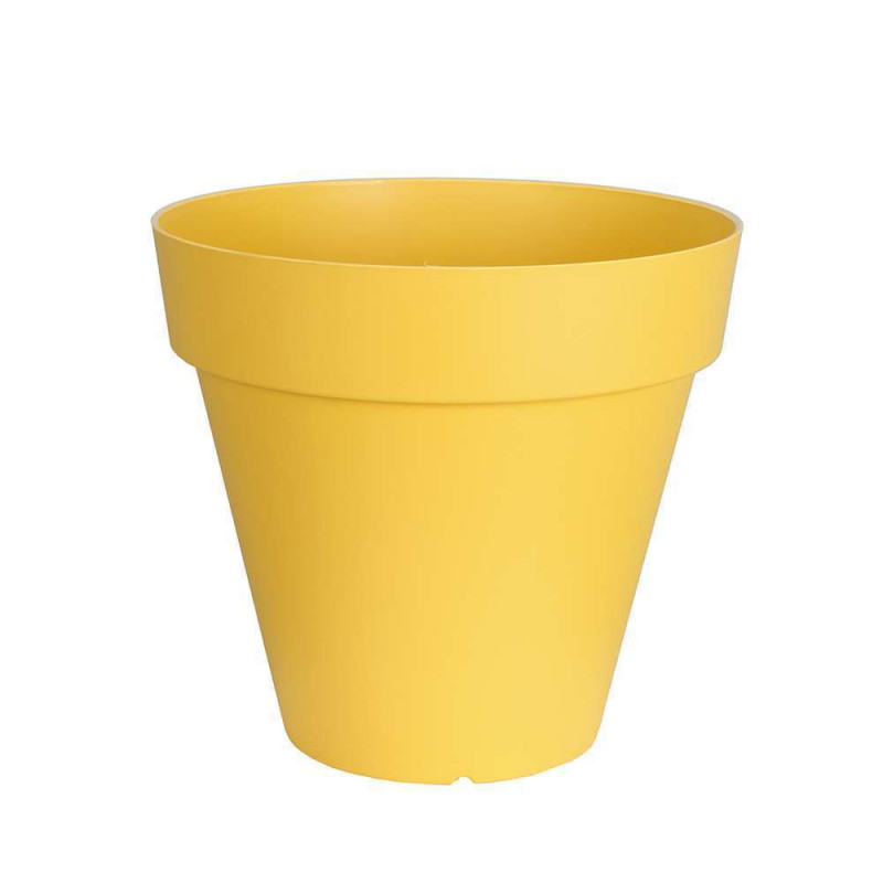 Pot Soleilla rond D.30 cm jaune