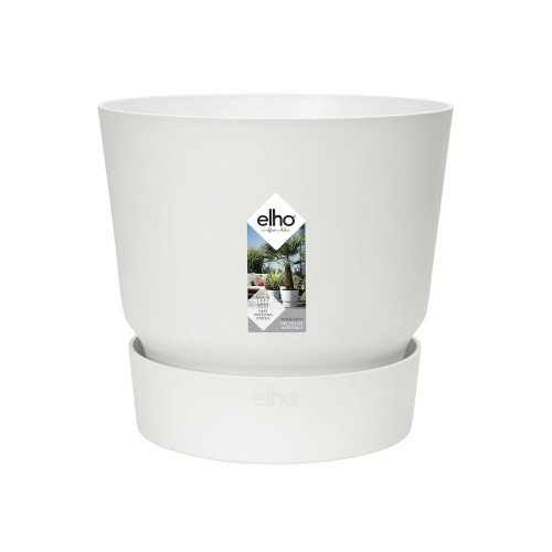 Pot de Fleurs Greenville Rond 14 Blanc - Ø14xH. 13