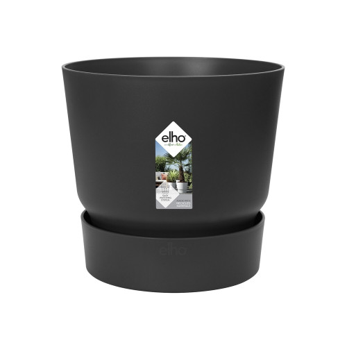 Pot de fleurs Greenville Rond 14 - Living Noir - Ø