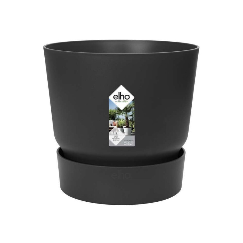 Pot Greenville rond : noir, D.16cm