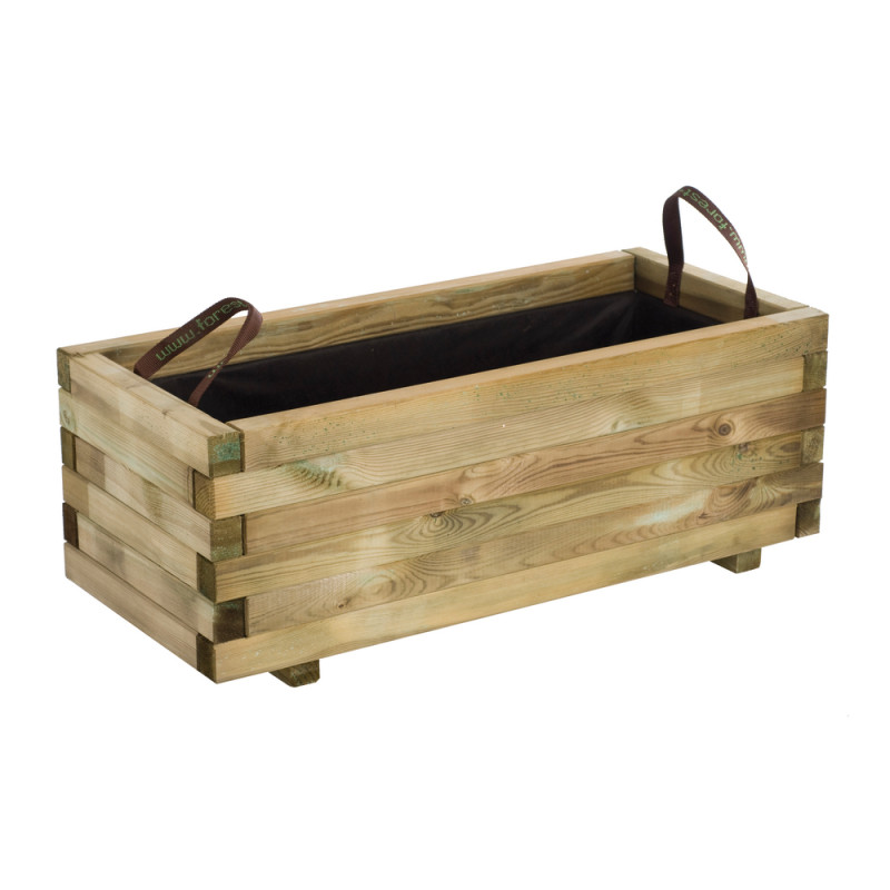 Jardinière Baroque en Pin traité autoclave 3 - L.