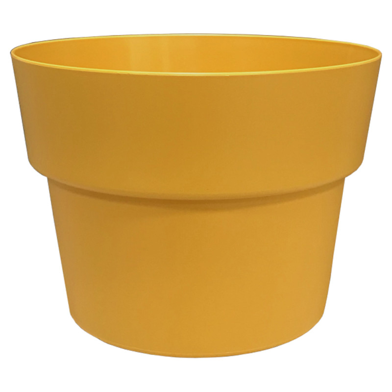 Pot rond CocoriPot, coloris pollen Ø 38 x H. 30 cm