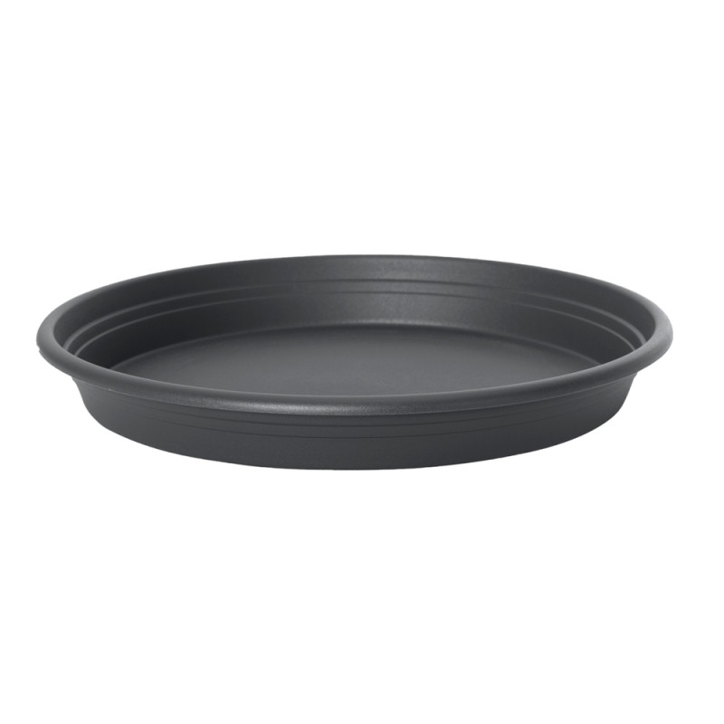 Soucoupe universelle ronde anthracite - D. 32cm