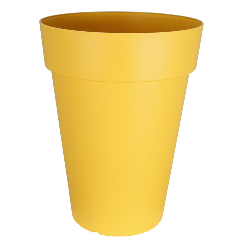 Pot Soleilla haut jaune - H. 66cm