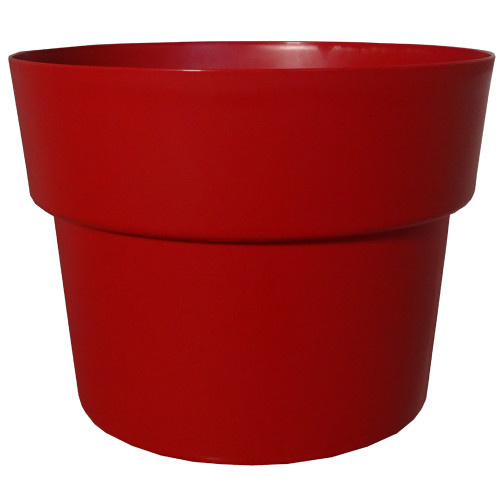 Pot rond CocoriPot, coloris rubis - D. 32xH. 26cm