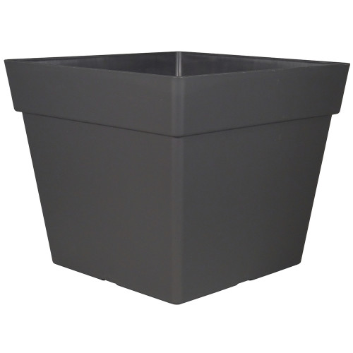 Pot carré Enzo 30, coloris Ardoise - L. 29xl. 29xH