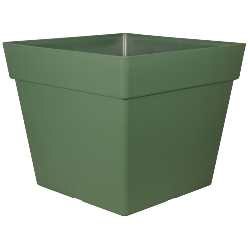 Pot carré Enzo 30, coloris Mélèze - L. 29xl. 29xH.
